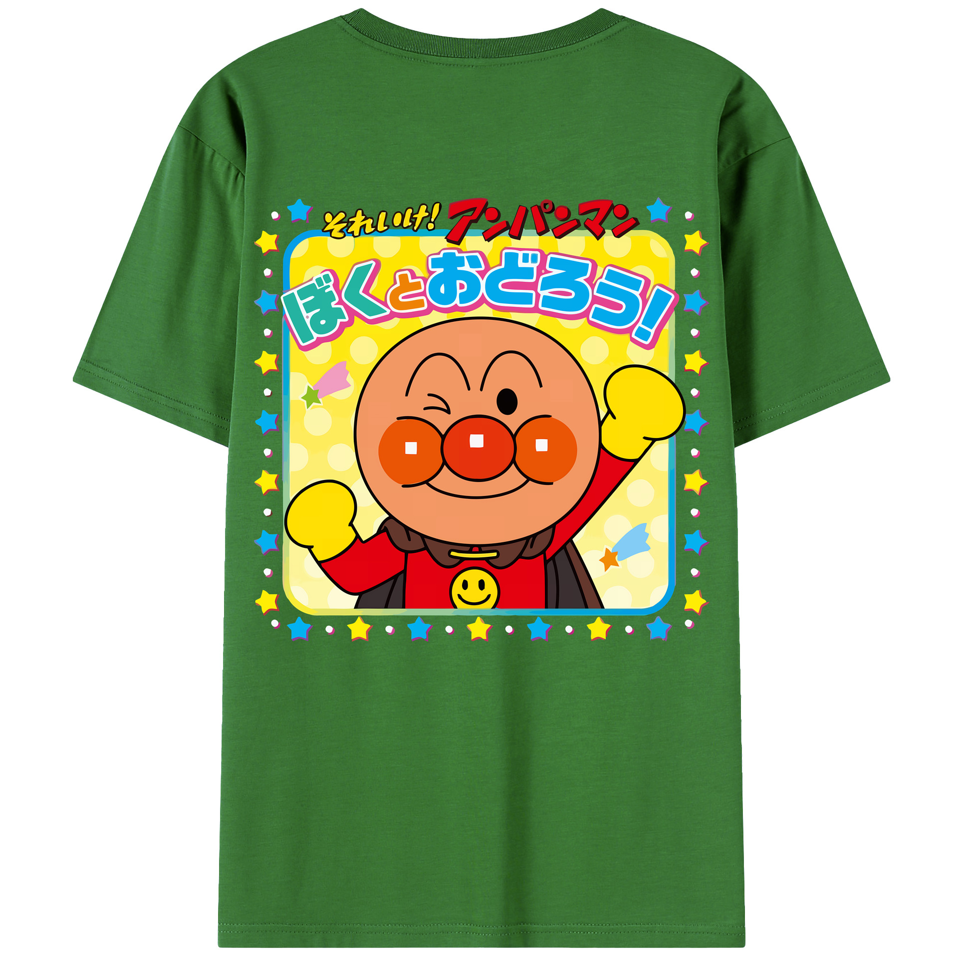 （画像用） アンパンマン Anpanman レディース半袖Tシャツ(バックプリント)